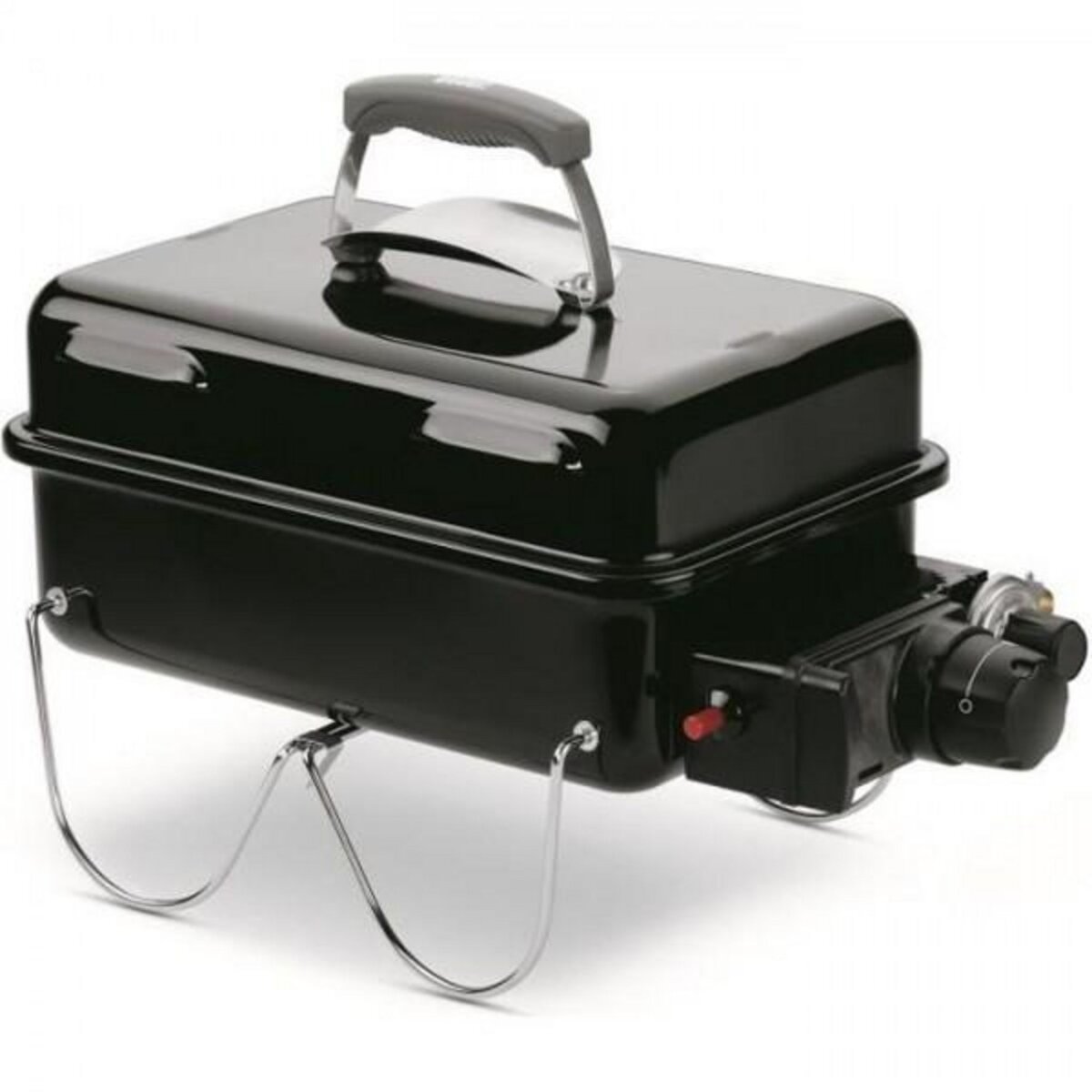 AAAAA Barbecue a gaz - WEBER - Go-Anywhere - Cuve et couvercle en acier émaillé - Brûleur inox
