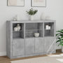 Voir la diapositive 4 : VIDAXL Buffets avec lumieres LED 3 pcs gris beton bois d'ingenierie
