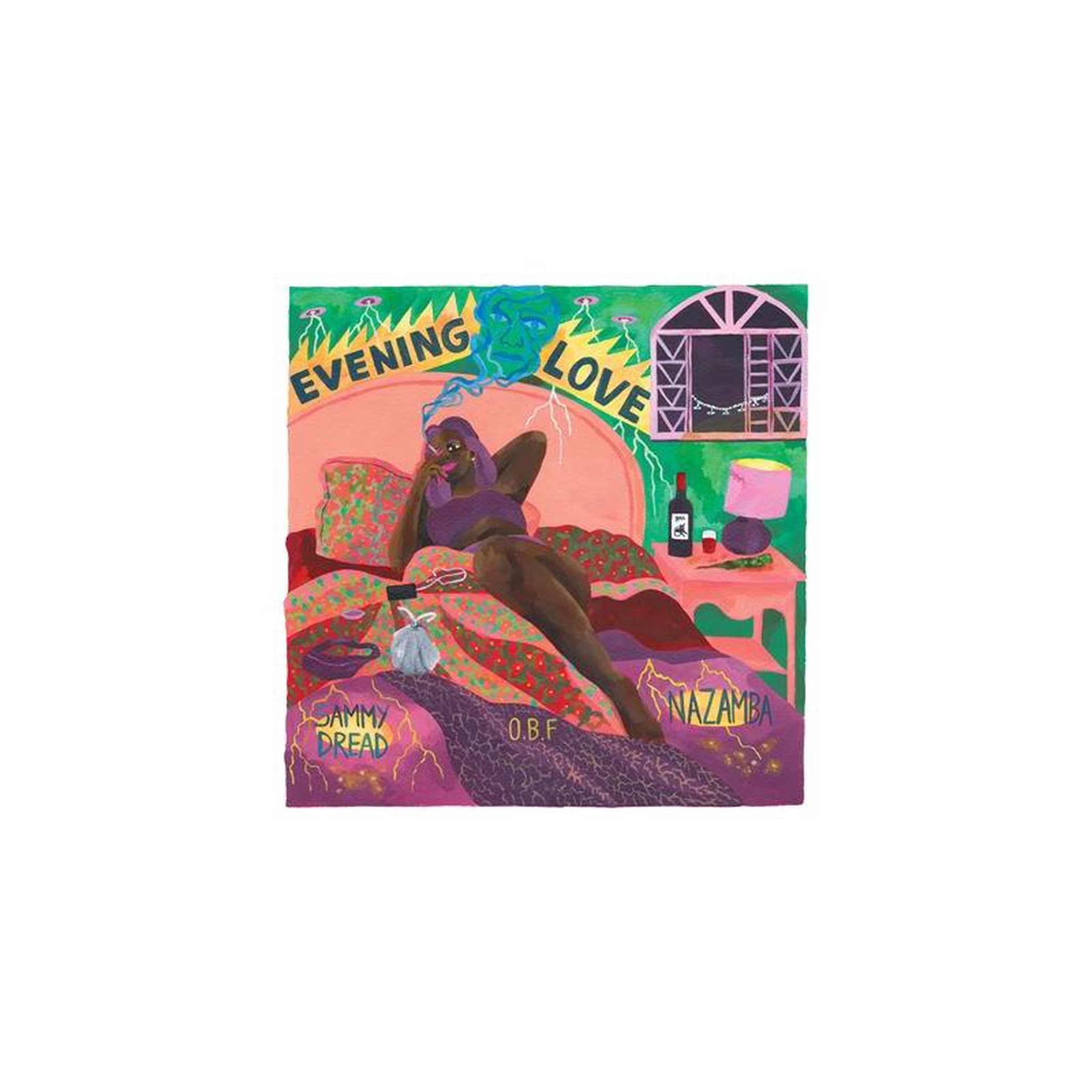 Vinyle 12  analogique ep o.b.f. « evening love » dub/reggae, sound system & dub poetry, 3 titres, 1
