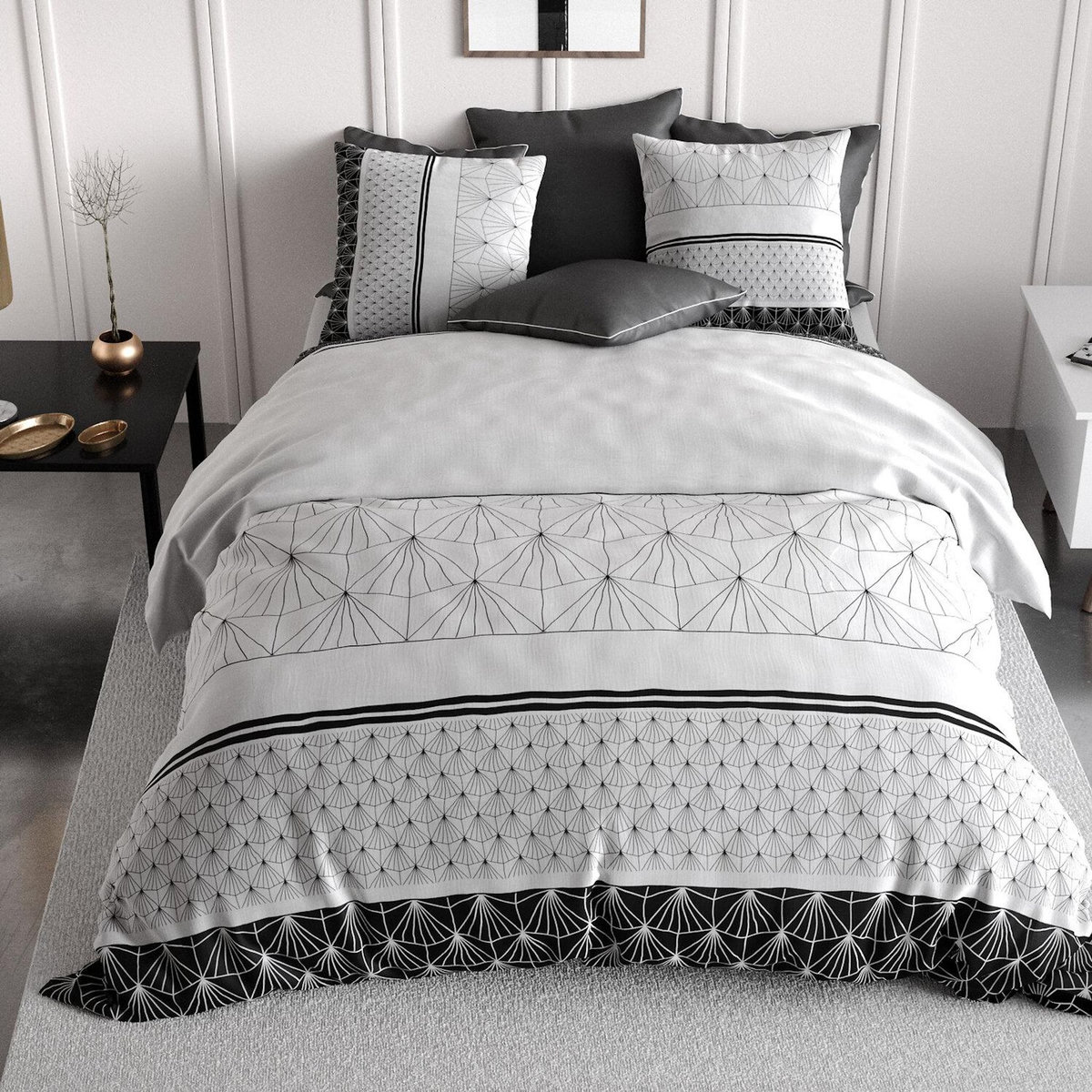 ATELIER DU COTON Parure De Couette 100%coton 57fils/cm2 - Casta