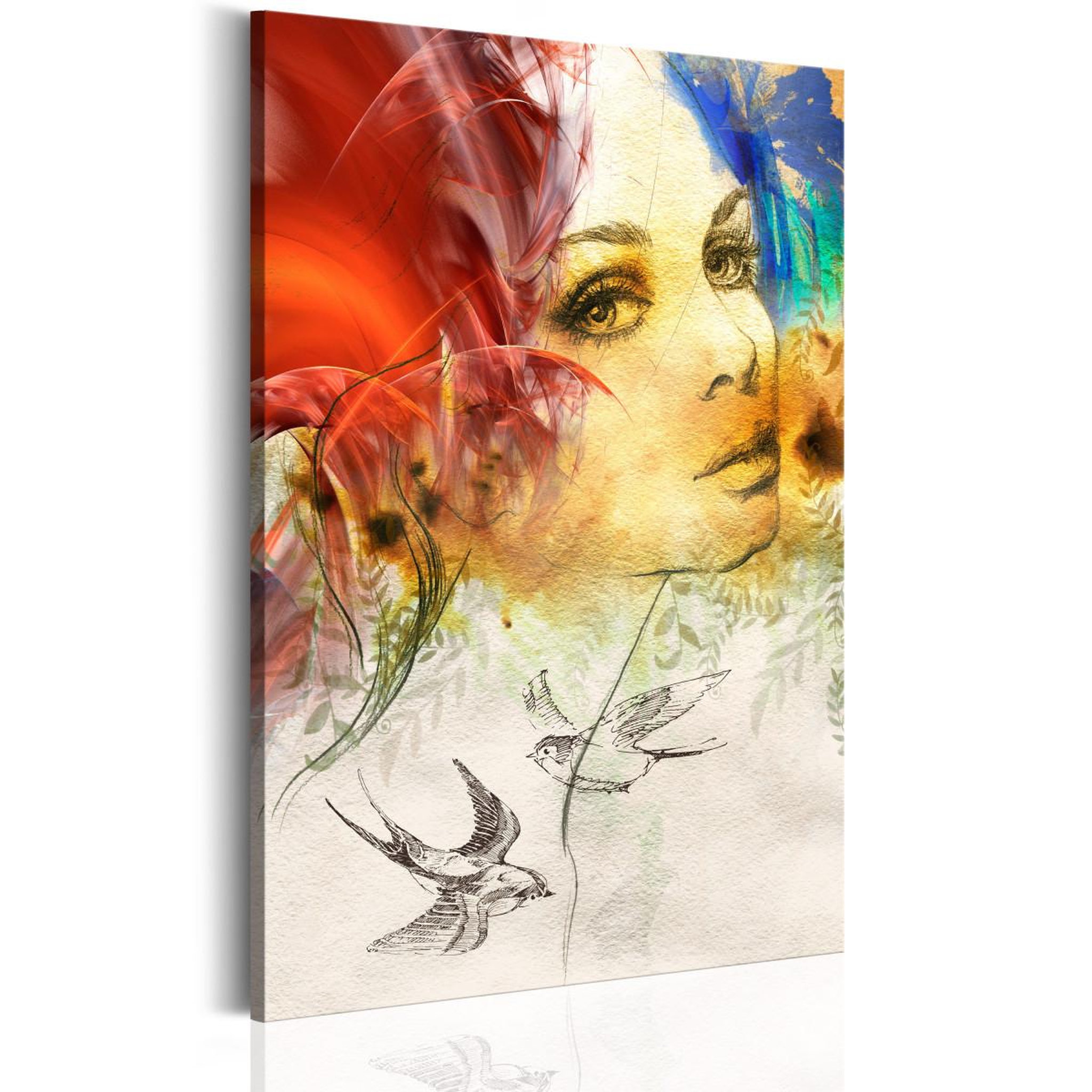 Paris Prix Tableau imprimé  femme ardente. Coloris disponibles : Multicolore