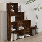 VIDAXL Armoire a livres Chene fume 155x24x160 cm