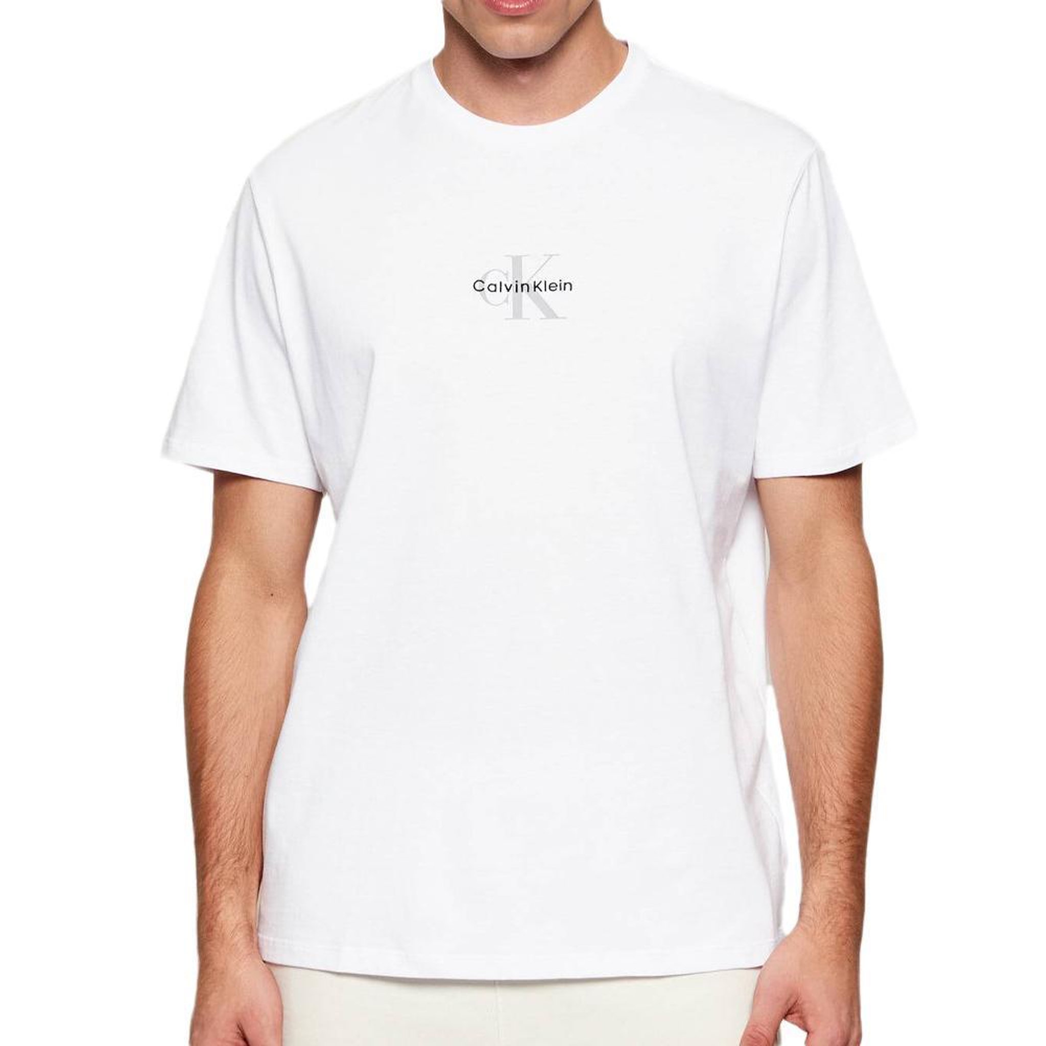 Voir la diapositive 1 : CALVIN KLEIN JEANS T-Shirt Blanc Homme Calvin Klein Jeans Micros