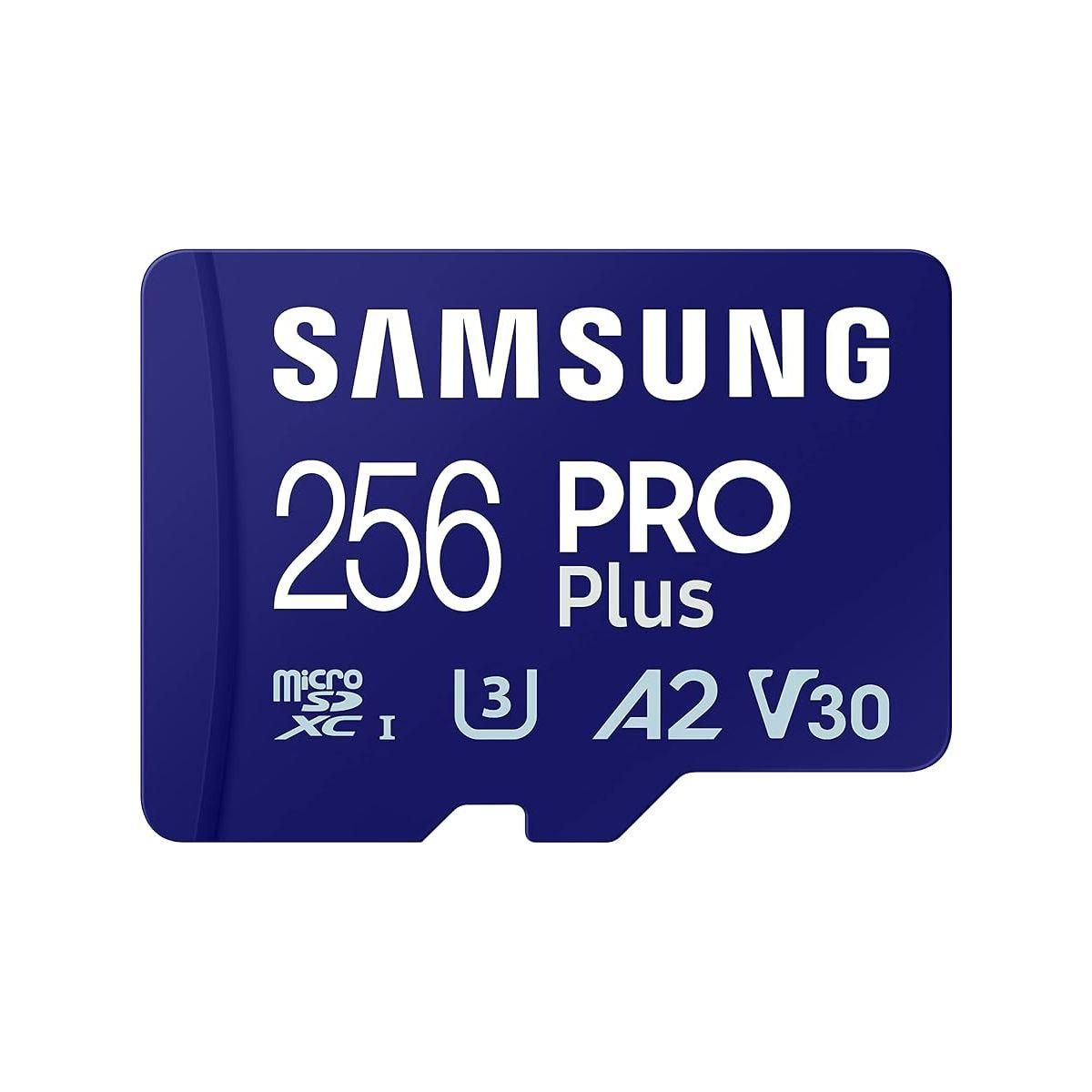 Samsung Carte Micro SD 256 Go Pro Plus avec adaptateur