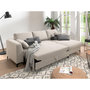 Voir la diapositive 3 : LISA DESIGN Tala - canapé d'angle droit - convertible avec coffre - 4 places - en tissu