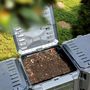Voir la diapositive 4 : VIDAXL Composteur de jardin Noir 1600 L