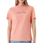 CALVIN KLEIN JEANS T-shirt Rose Femme Calvin Klein Jeans Ss 20s Classic Logo. Coloris disponibles : Rose