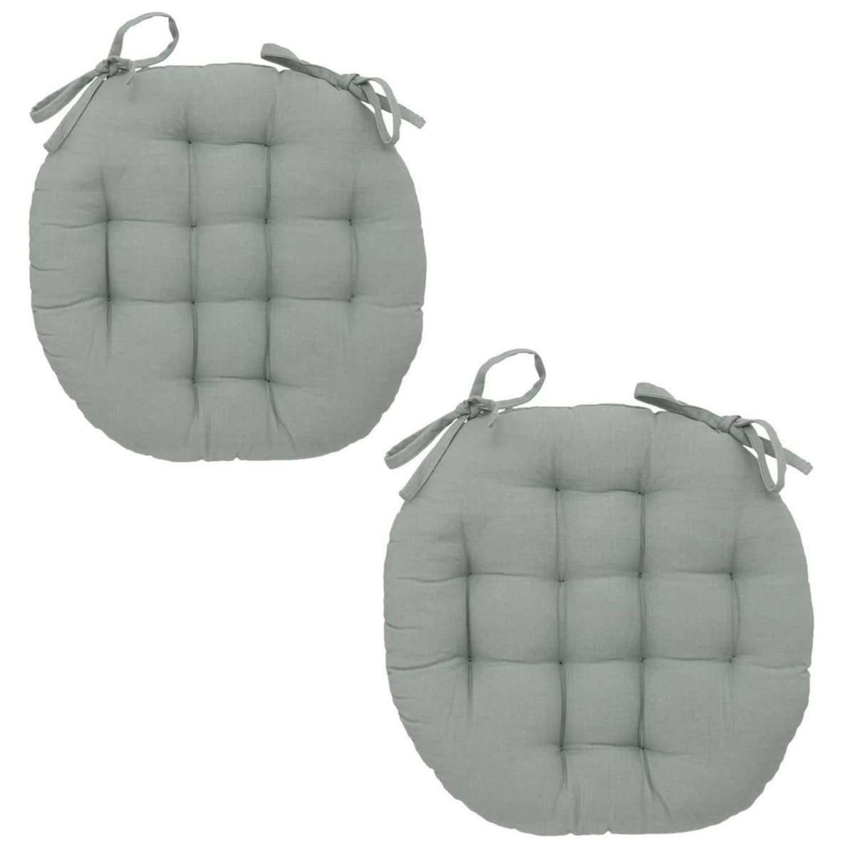 ATMOSPHERA Lot 2x Galette de chaise ronde Alix