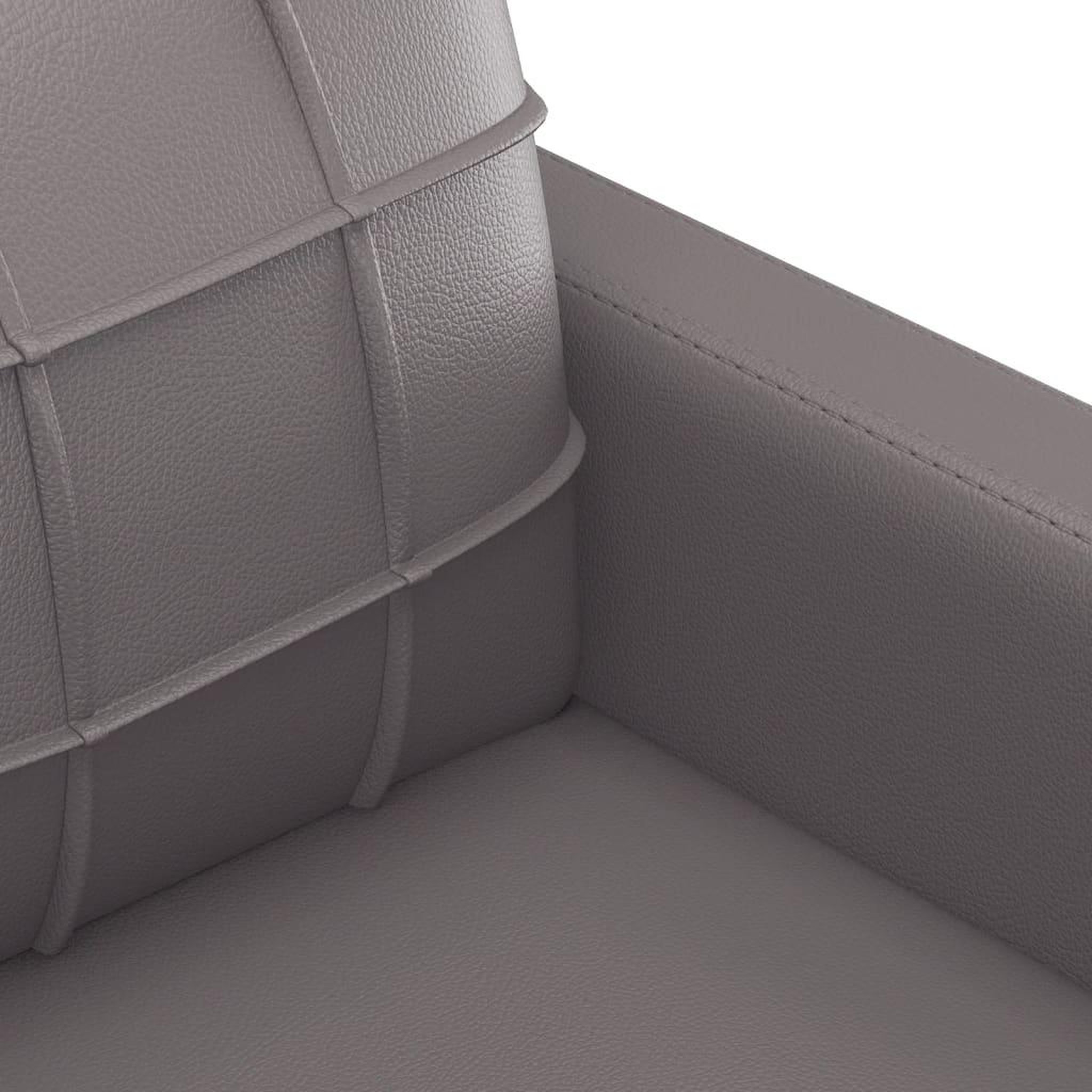 Voir la diapositive 5 : VIDAXL Ensemble de canapes 2 pcs avec coussins Gris Similicuir