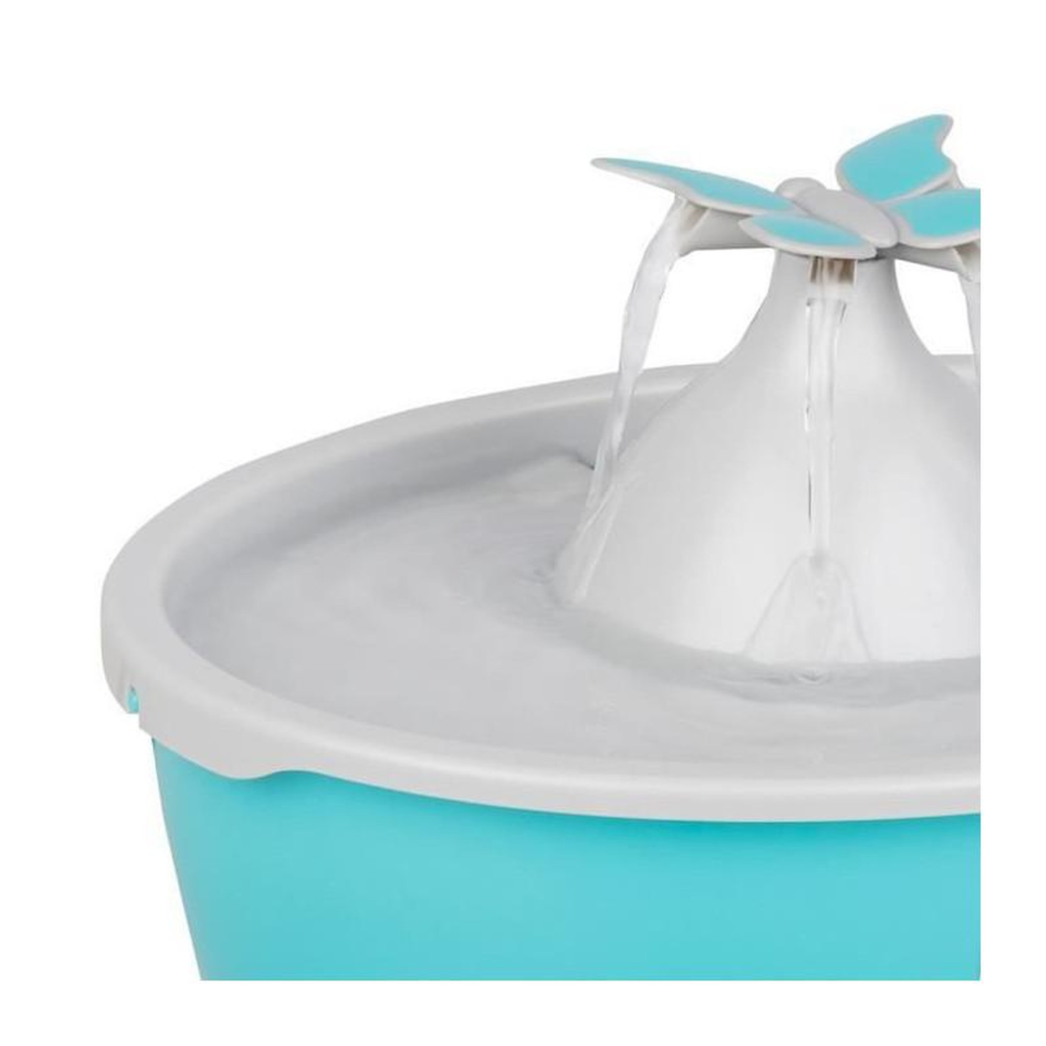Voir la diapositive 4 : PETSAFE Fontaine plastique papillon 1.5l - Sans BPA