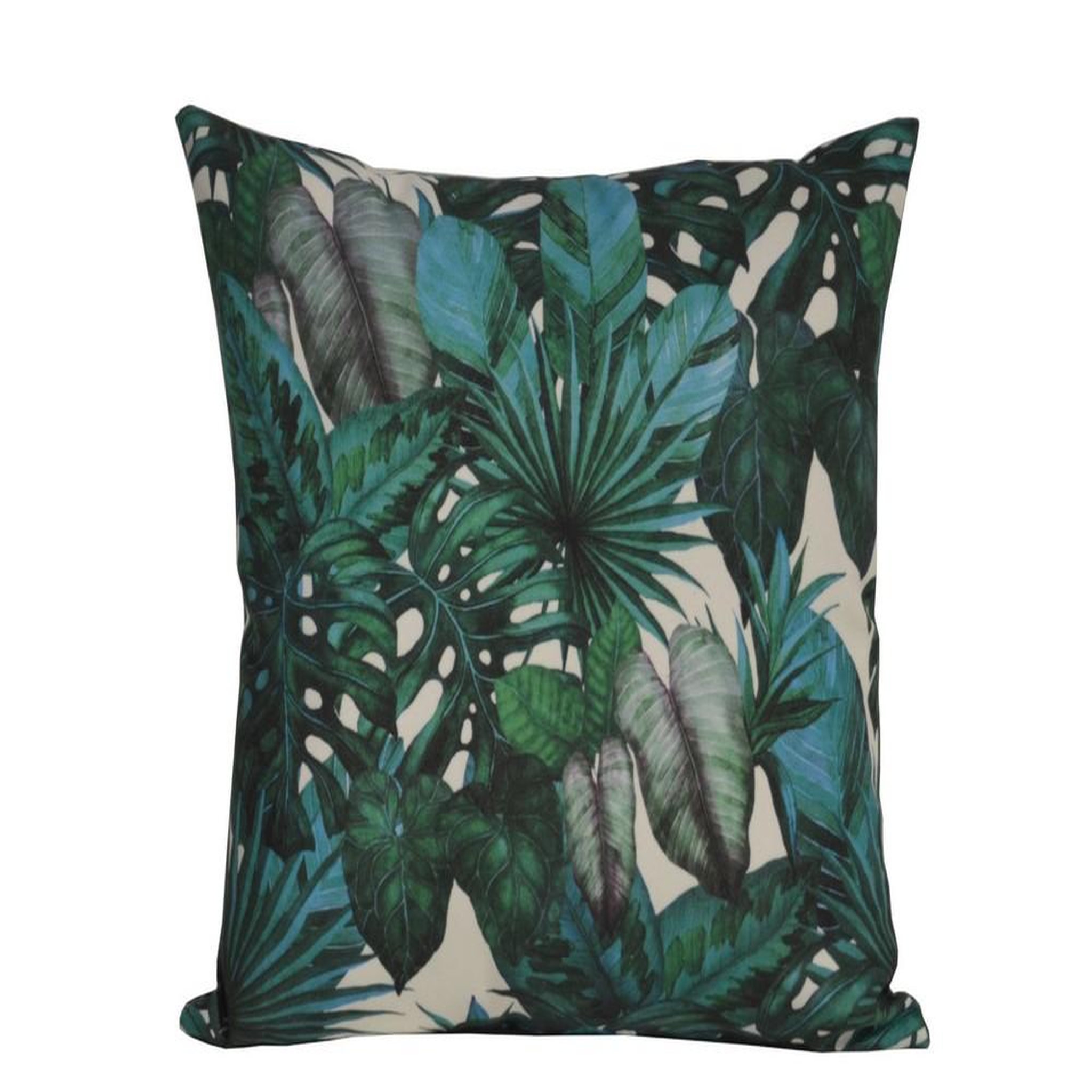 Proloisirs Coussin déhoussable exterieur décor Motif Graphique chevron noir 45 x 45 cm