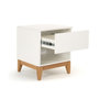 Voir la diapositive 4 : Paris Prix Table de Chevet Design  Blanco  55cm Blanc