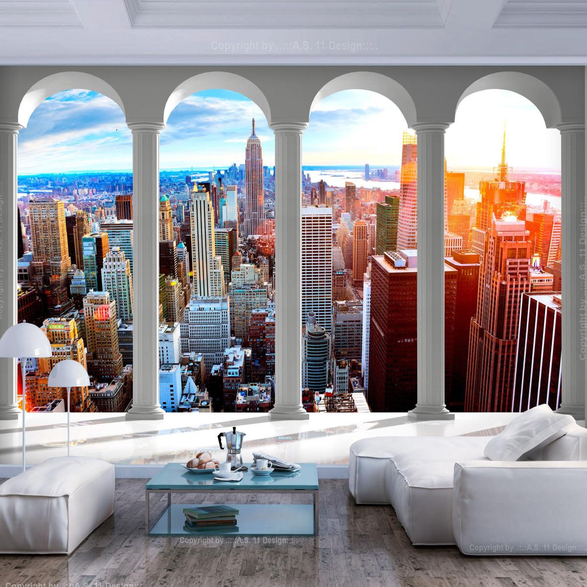 Voir la diapositive 1 : Paris Prix Papier Peint  Pillars & New York