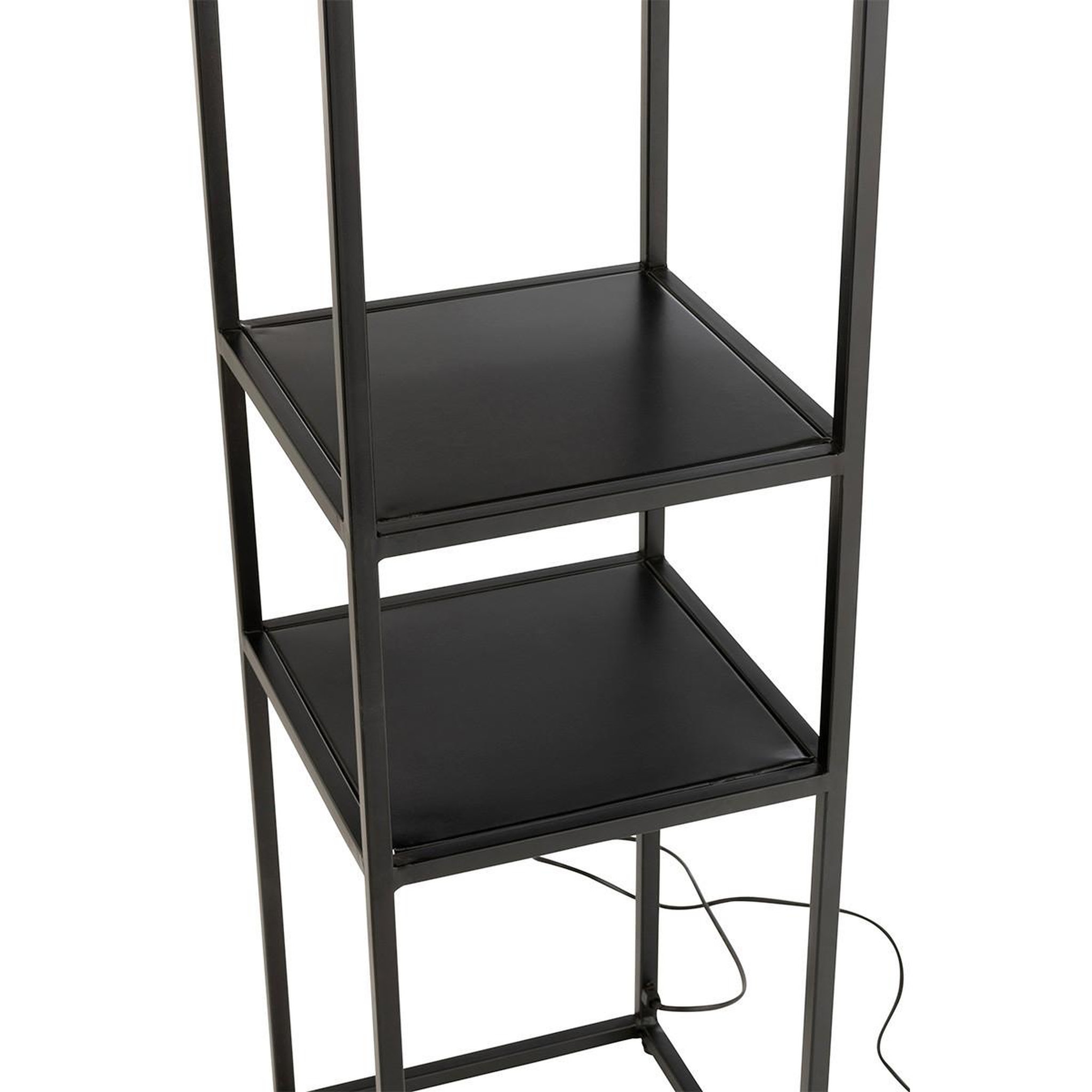 Voir la diapositive 3 : J-LINE Lampadaire en métal  ned  133cm noir