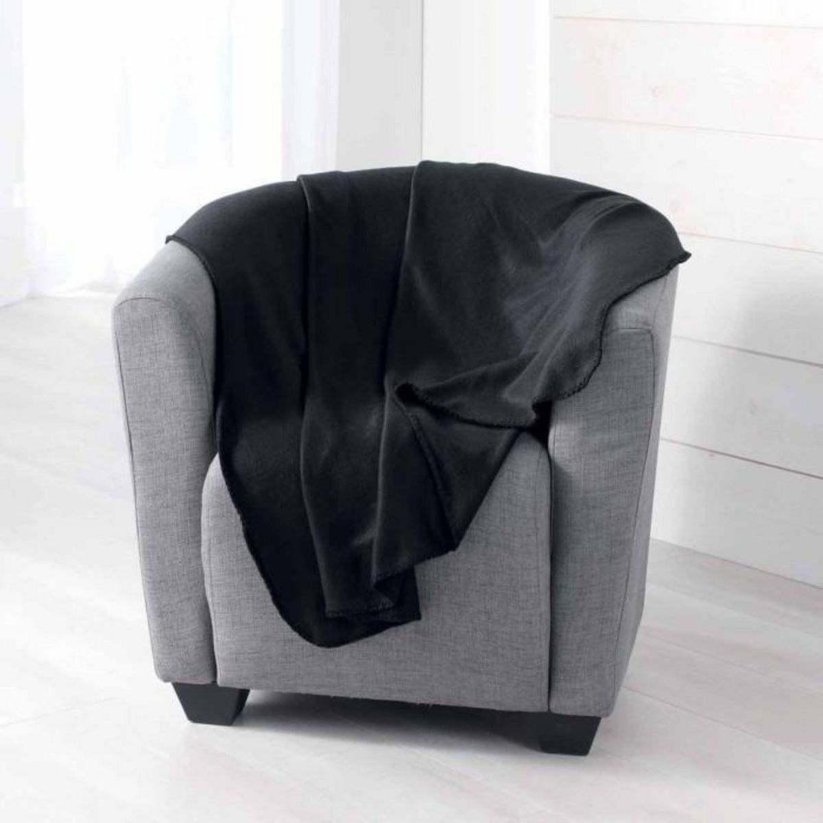 Paris Prix Plaid Polaire  Milou  125x150cm Noir