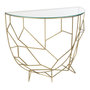 Voir la diapositive 1 : Paris Prix Console Design en Verre  Moza  90cm Or