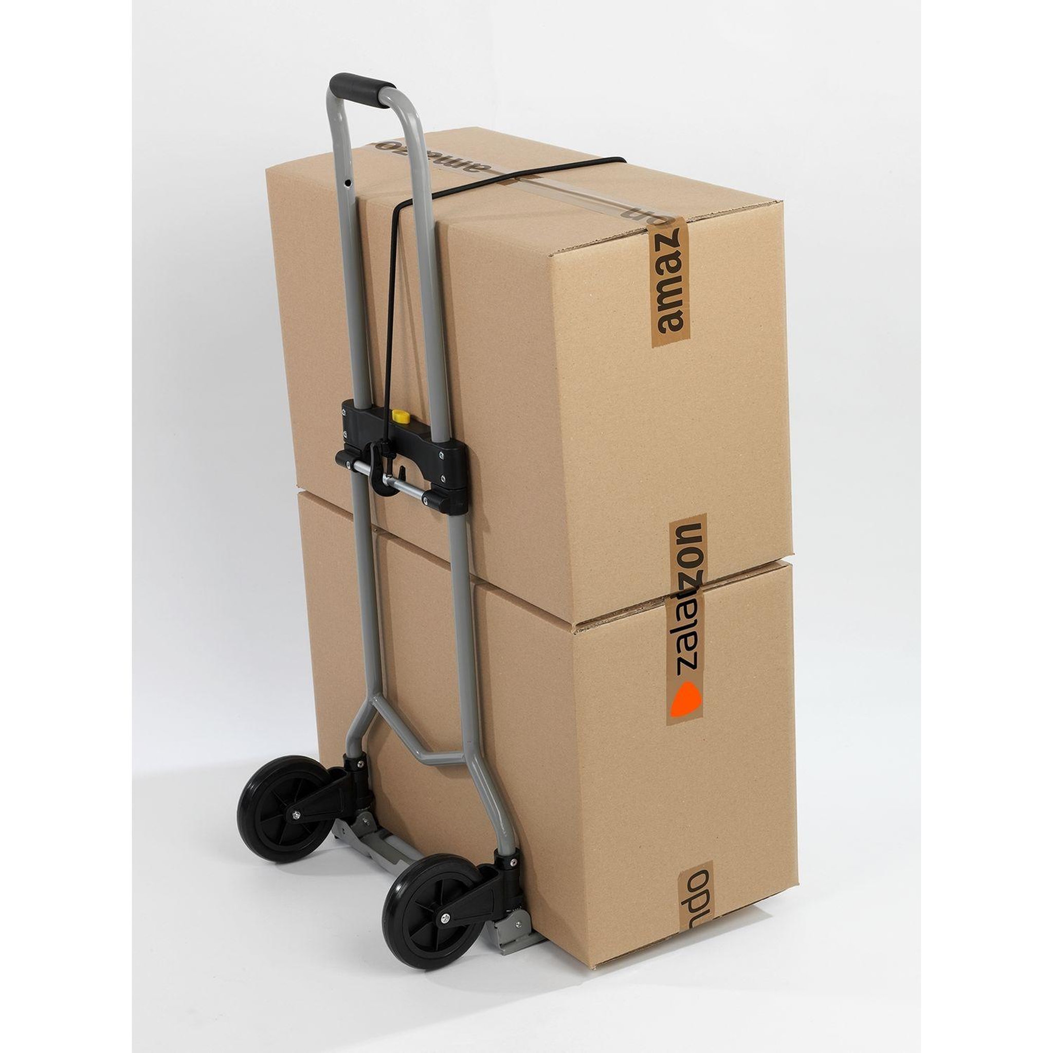 Voir la diapositive 3 : Wenko Chariot de transport pliant secura - 70 kg max - gris