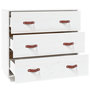 Voir la diapositive 4 : VIDAXL Buffet Blanc 80x40x75 cm Bois massif de pin