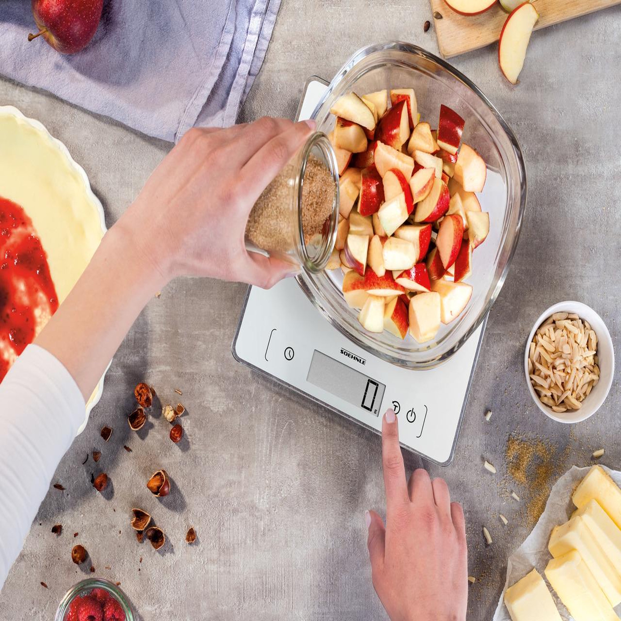 Voir la diapositive 4 : Soehnle Balance de cuisine électronique 10kg-1g blanc - 0861505