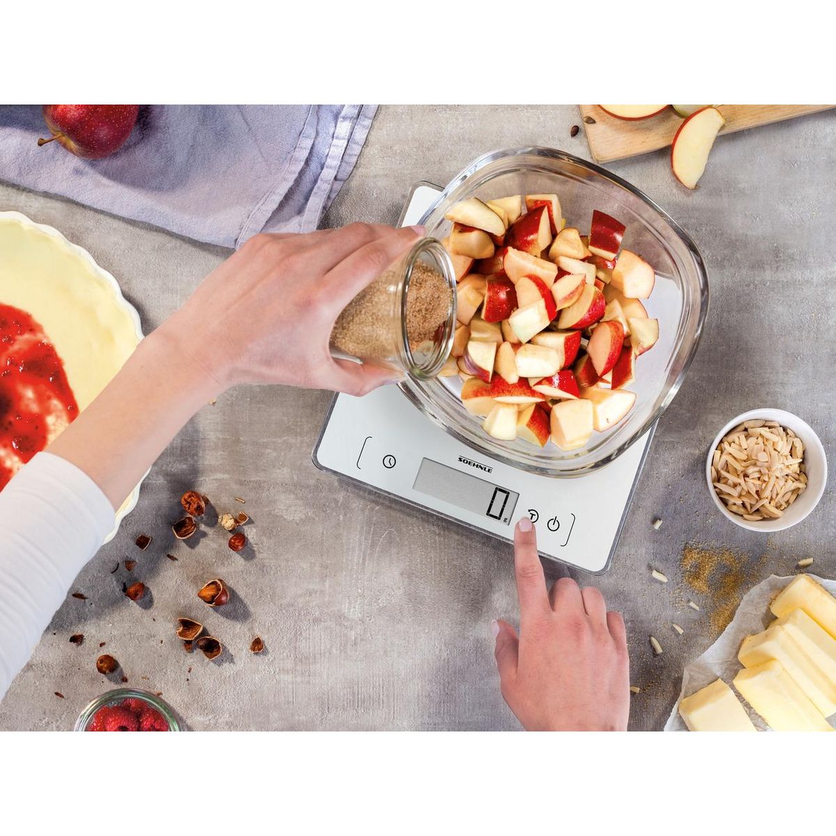 Soehnle Balance de cuisine électronique 10kg-1g blanc - 0861505