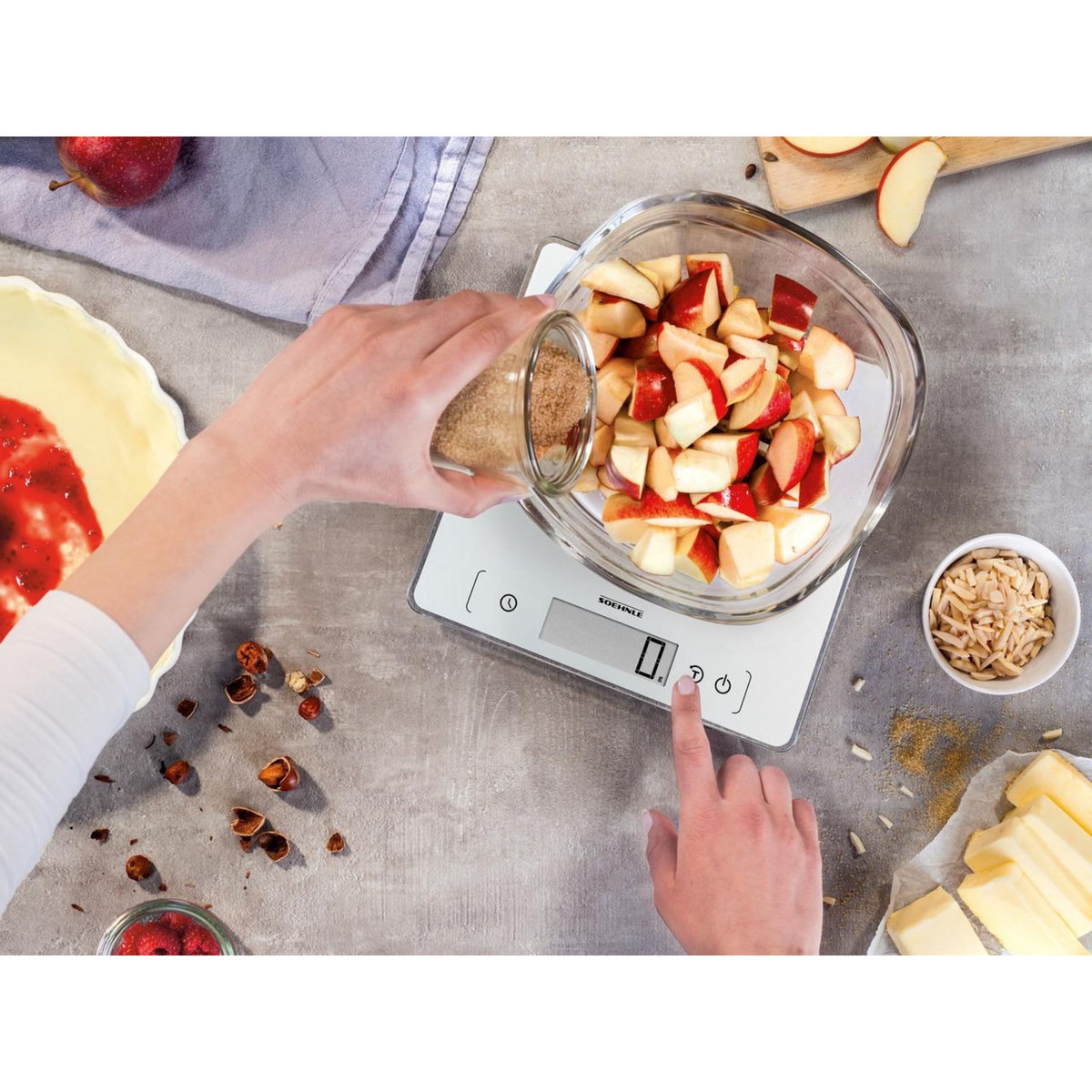 Soehnle Balance de cuisine électronique 10kg-1g blanc - 0861505