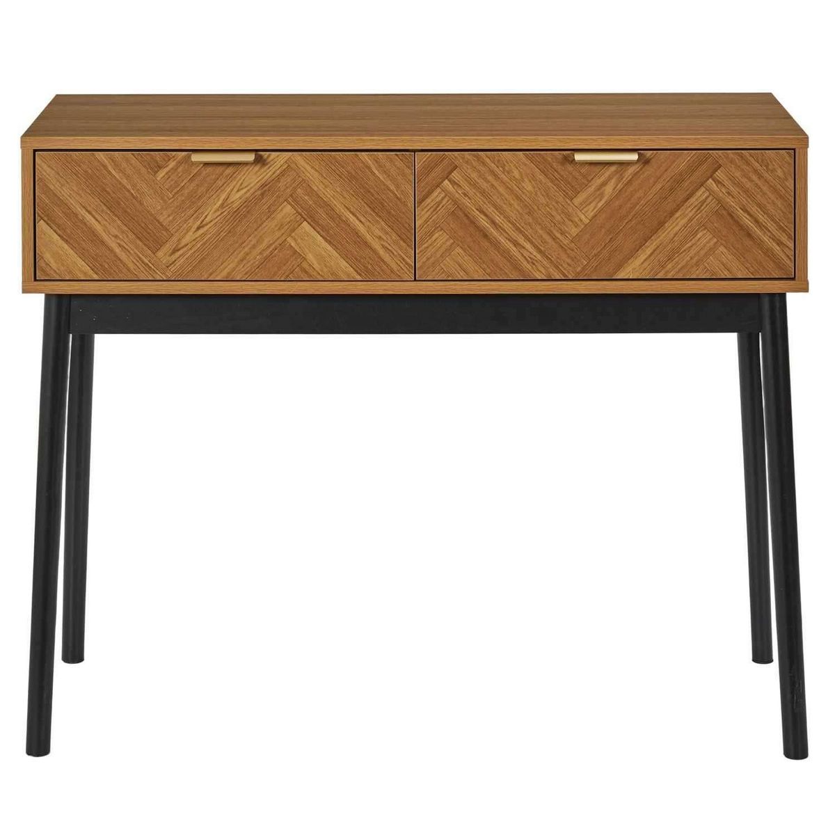 The Home Deco Factory Console en bois FELIX - Marron et noir