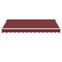 Voir la diapositive 3 : VIDAXL Auvent retractable automatique bordeaux 350x250 cm