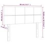 Voir la diapositive 6 : VIDAXL Tete de lit Taupe 80x5x78/88 cm Tissu