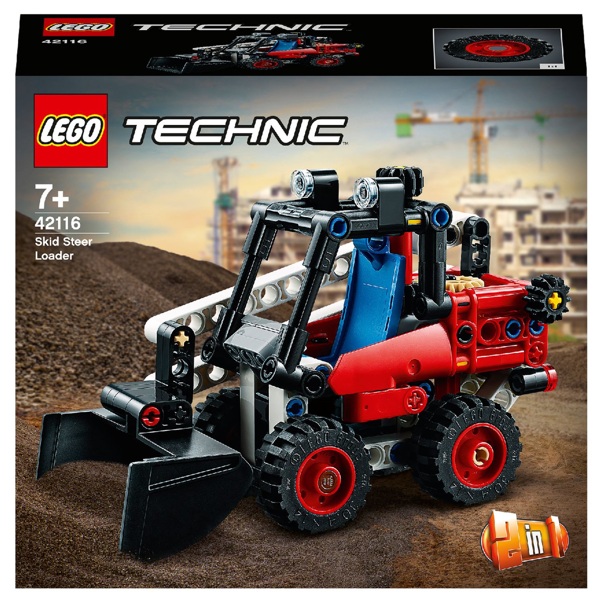 Voir la diapositive 1 : LEGO Technic 42116 - Chargeuse compacte 