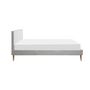 Voir la diapositive 4 : Lit scandinave tissu avec tête de lit et sommier 160x200 cm PORTIMAO