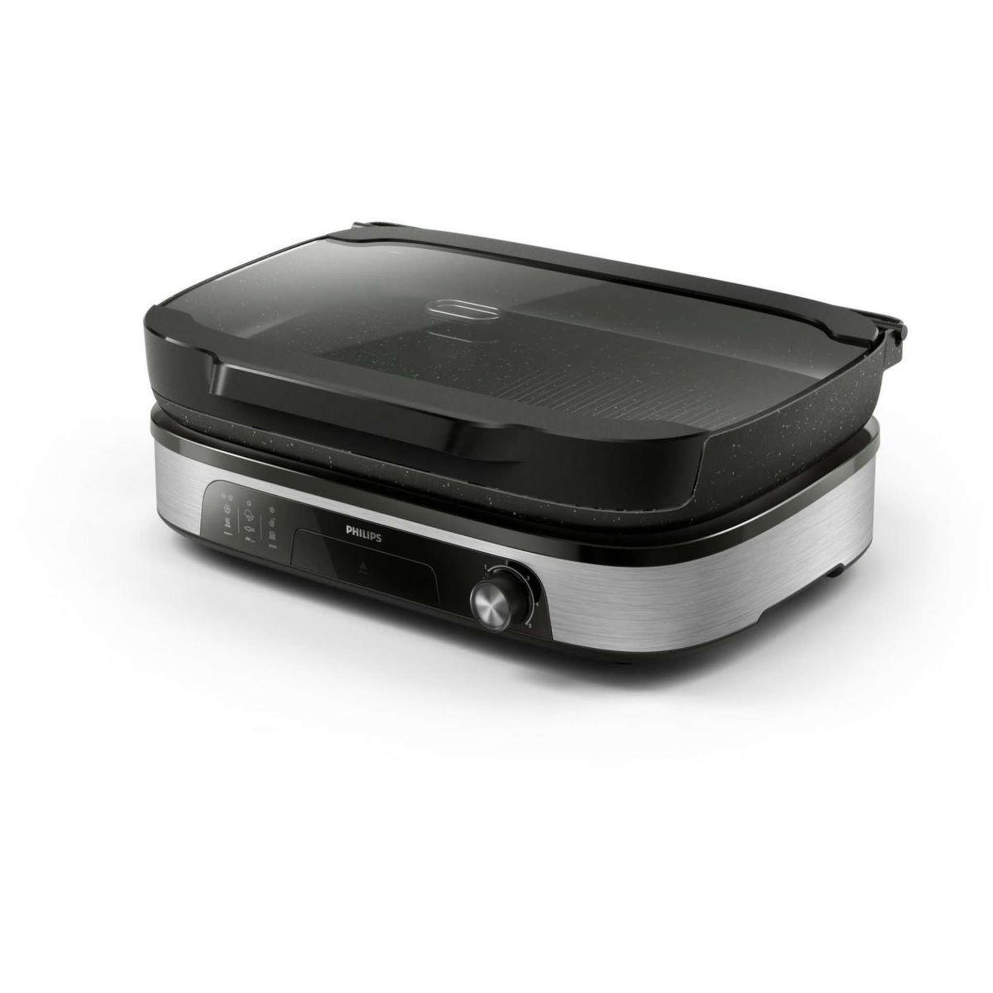 Philips Plancha électrique hd6212/90  couvercle verre à poser, 50x25 cm