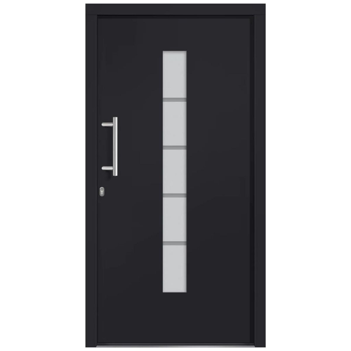 VIDAXL Porte d'entree Aluminium et PVC Anthracite 100x200 cm