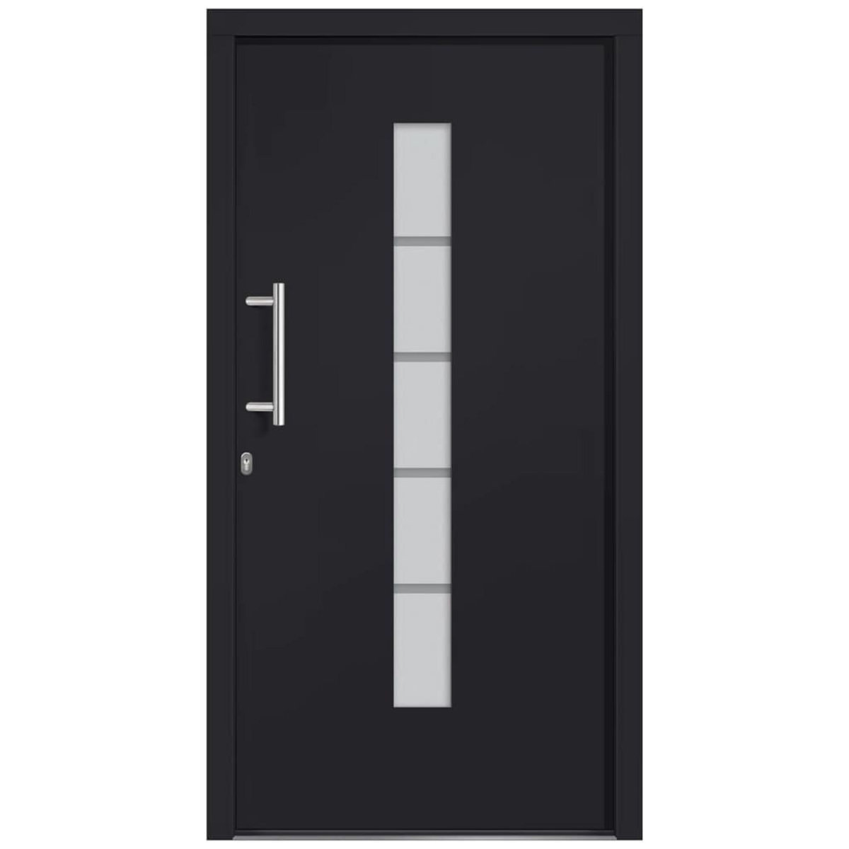 VIDAXL Porte d'entree Aluminium et PVC Anthracite 100x200 cm