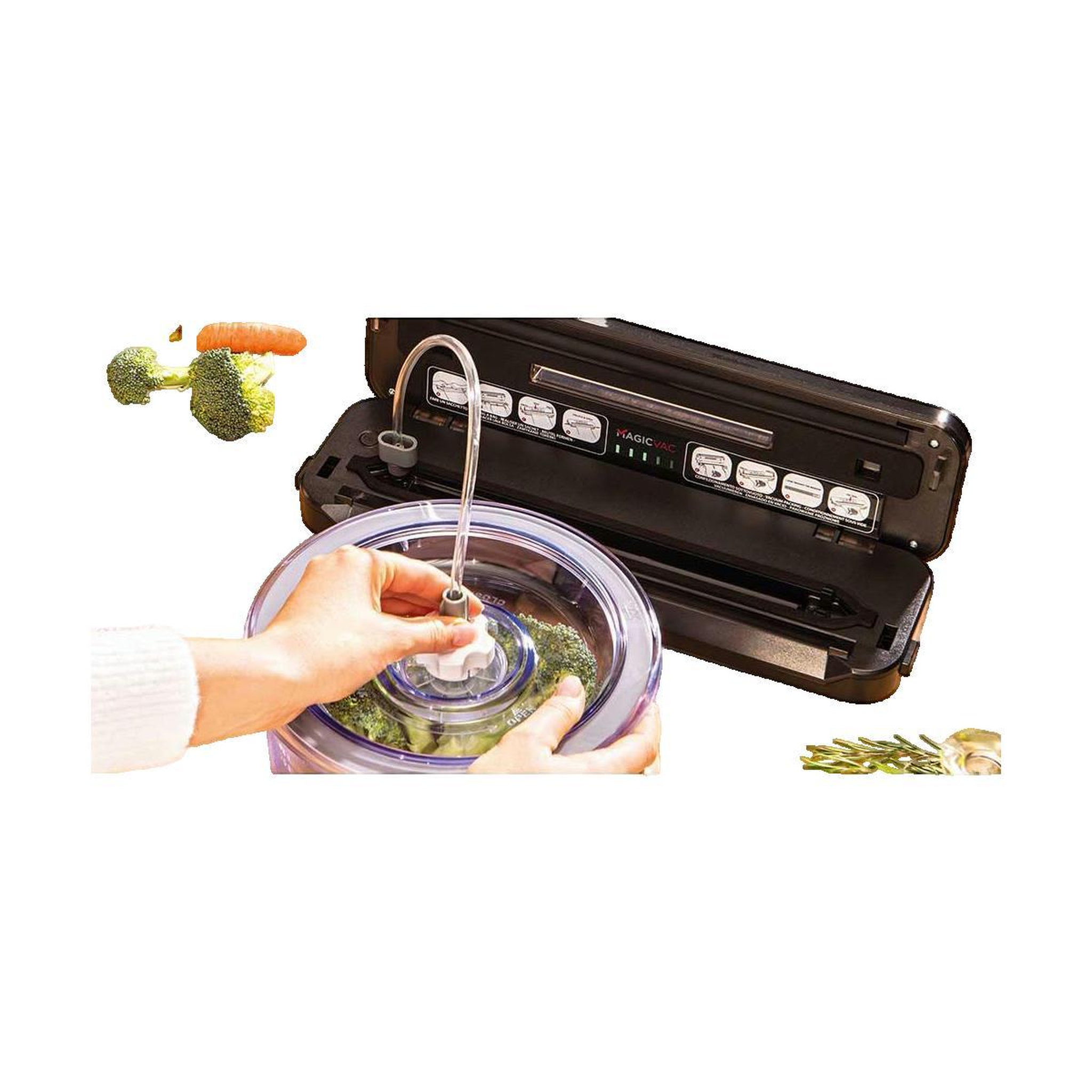 Voir la diapositive 3 : MAGIC VAC Appareil de mise sous vide Magic Vac Compact