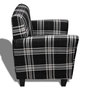 Voir la diapositive 5 : VIDAXL Fauteuil avec coussin Noir Tissu