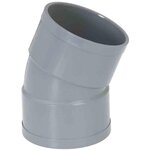 GIRPI Coude d'évacuation à 22°30 femelle/femelle Ø 100 mm