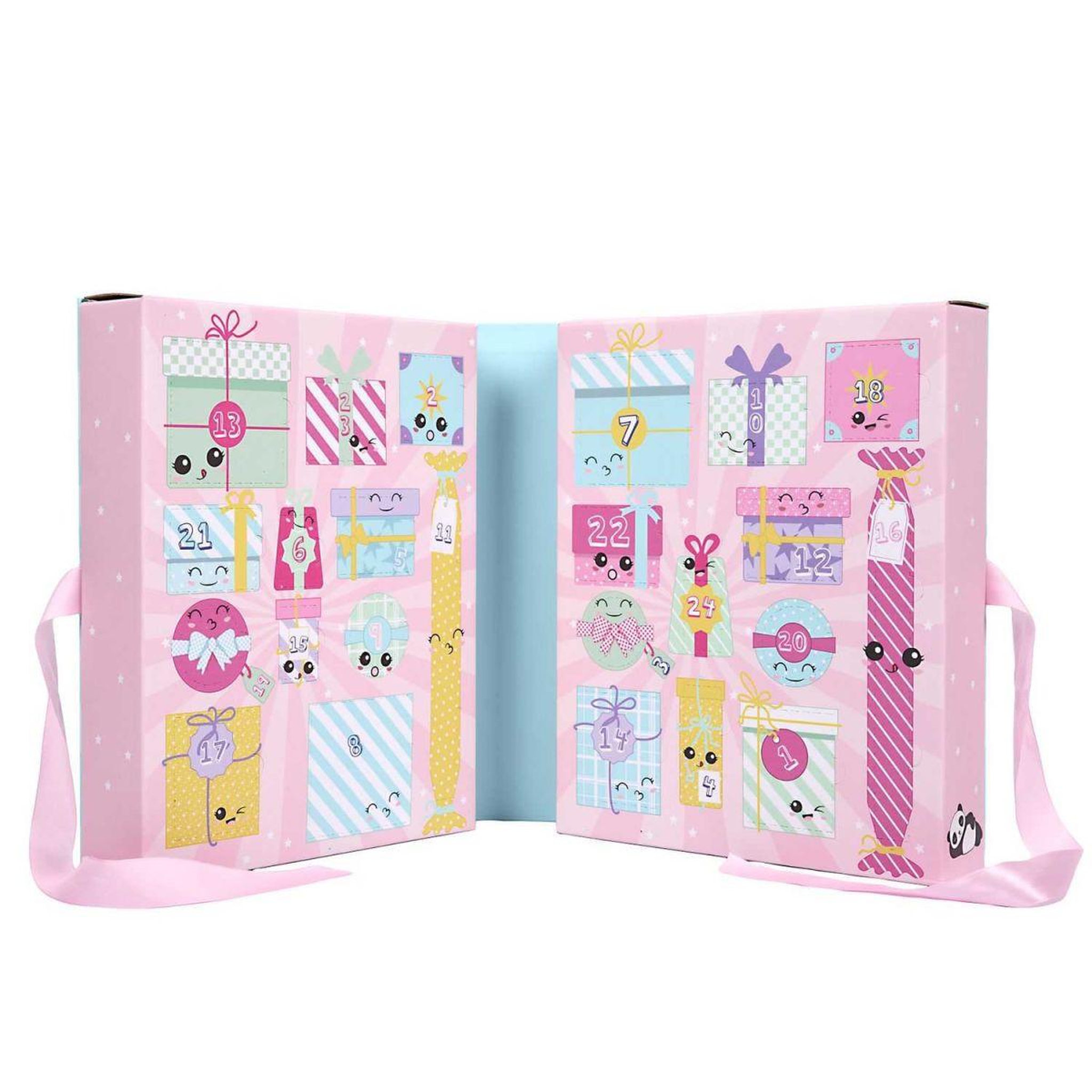 Voir la diapositive 2 : The concept Factory Calendrier de l'avent 24 bougies & surprises  kawaii  25cm multicolore
