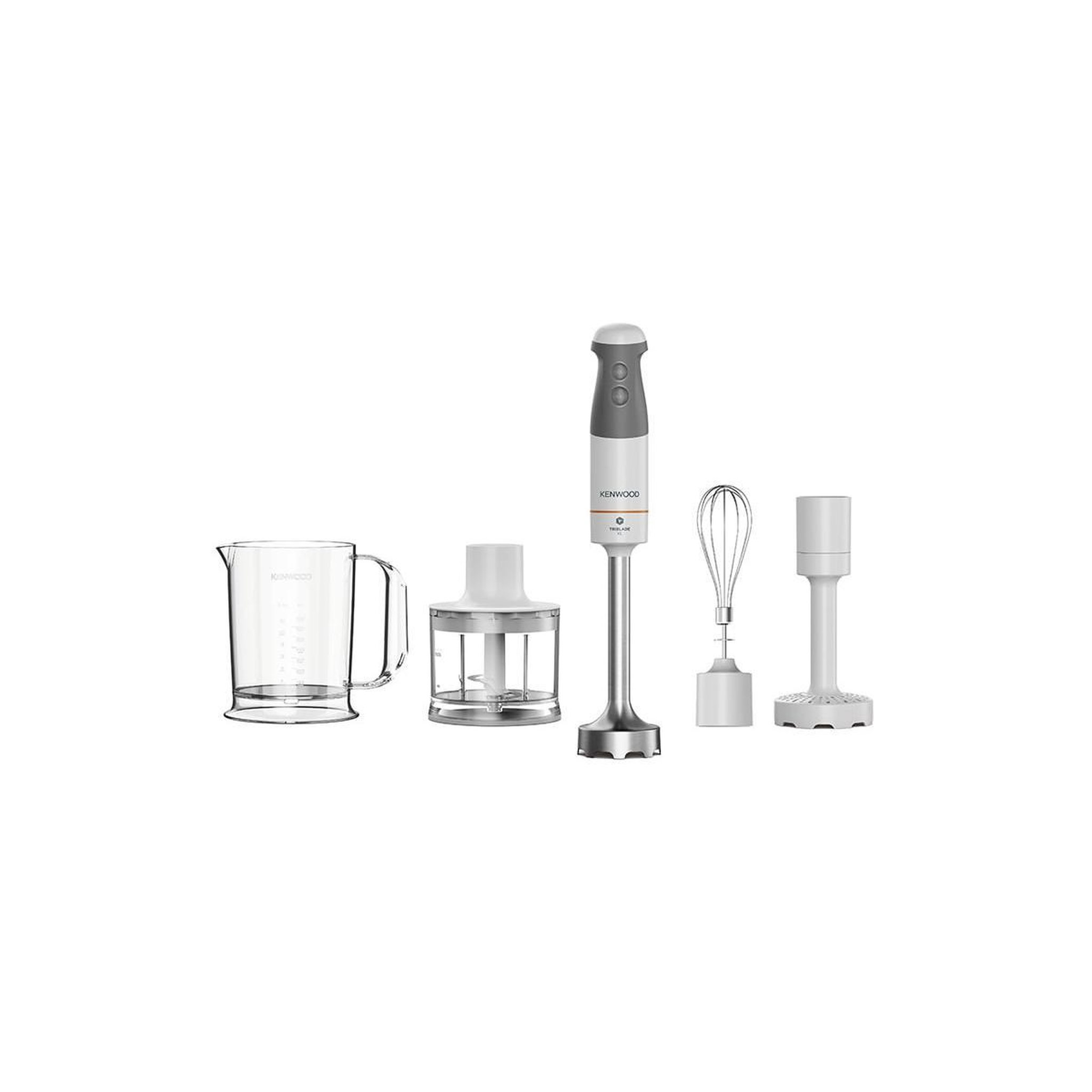 Voir la diapositive 2 : KENWOOD Mixeur plongeant Kenwood 850 W gris transparent blanc