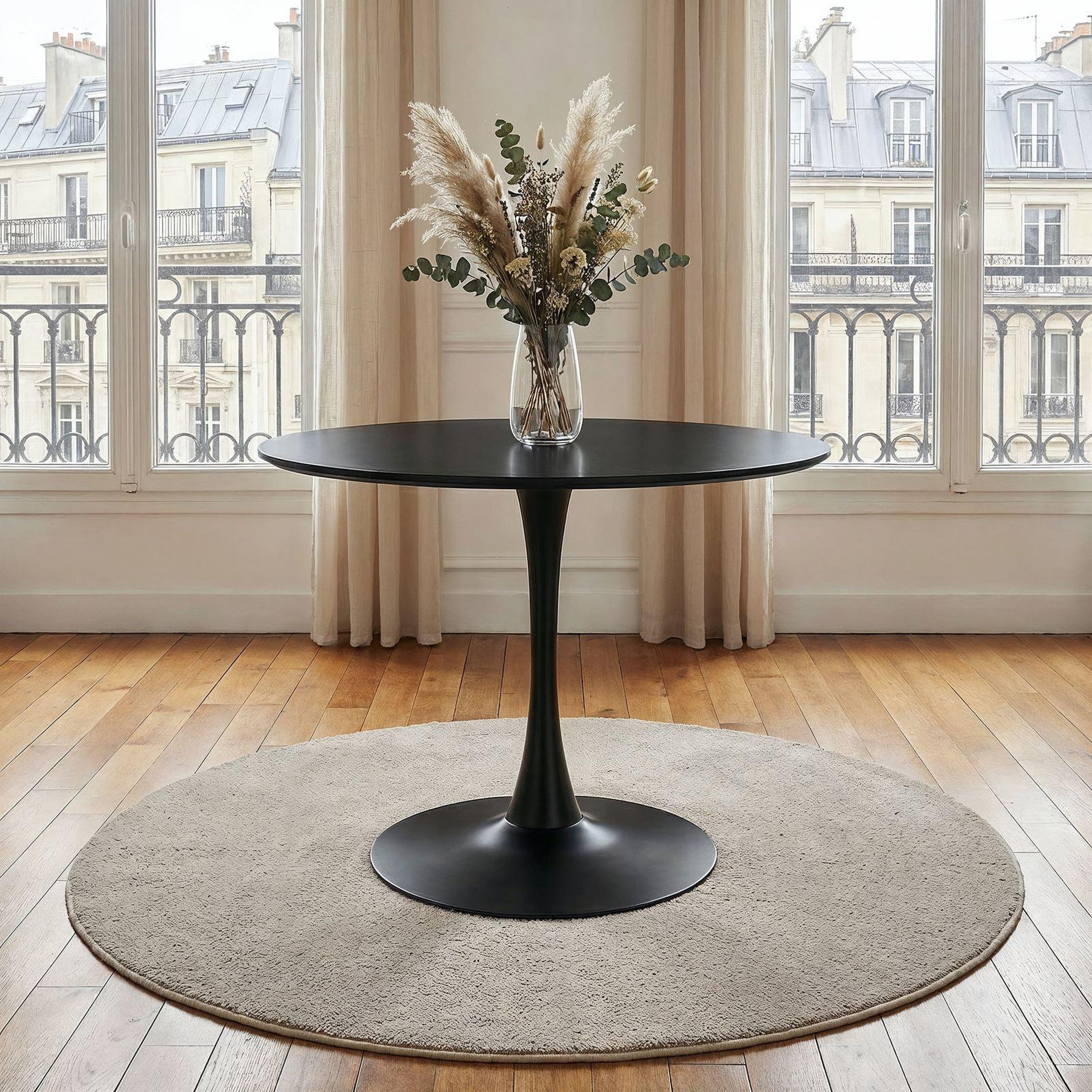 Voir la diapositive 2 : IDIMEX Table à manger ronde LOIRE Ø 100 cm