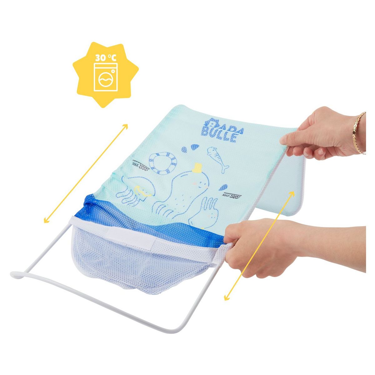 BADABULLE Hamac de bain ergonomique