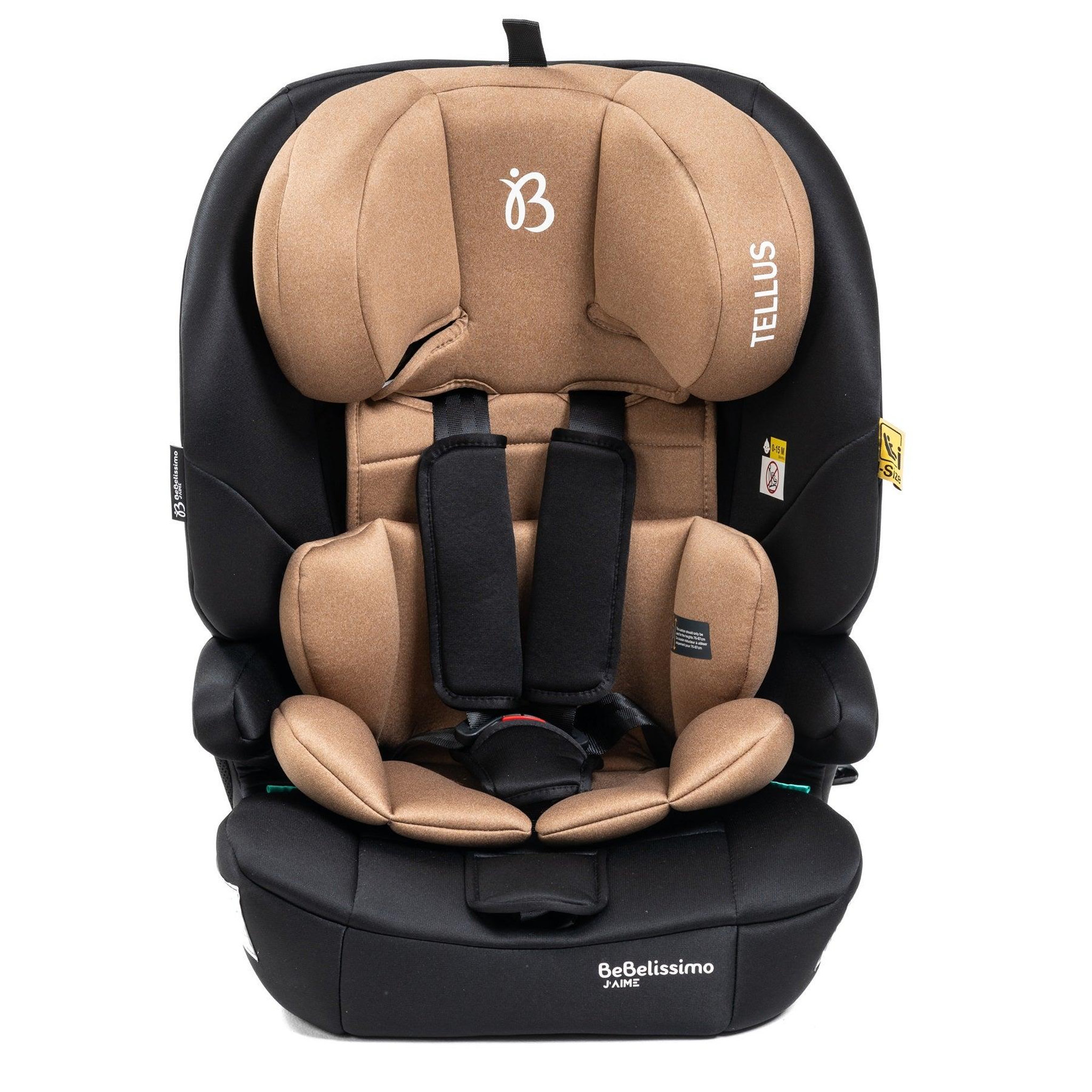Voir la diapositive 3 : BEBELISSIMO Siège auto bébé I-size  - 76 -150cm - Tellus - de 9 à 36 kg, 15 mois à 12 ans -beige