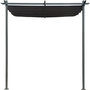 Voir la diapositive 4 : Habitat et Jardin Pergola adossée avec toit rétractable - 3 x 3 m - Gris anthracite