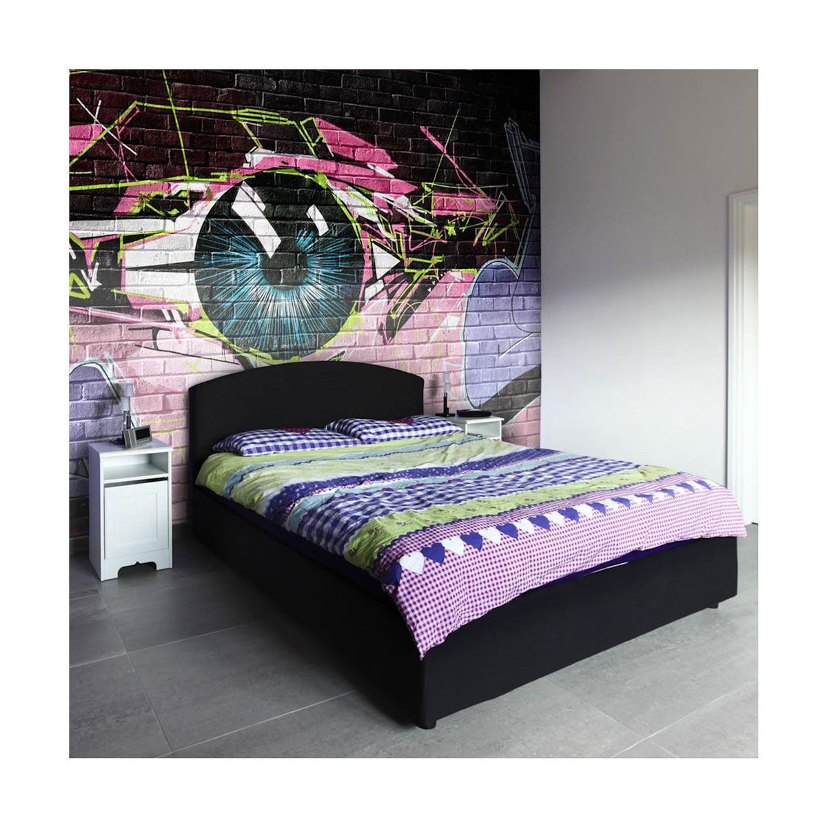 Paris Prix Papier Peint  Oeil Graffiti