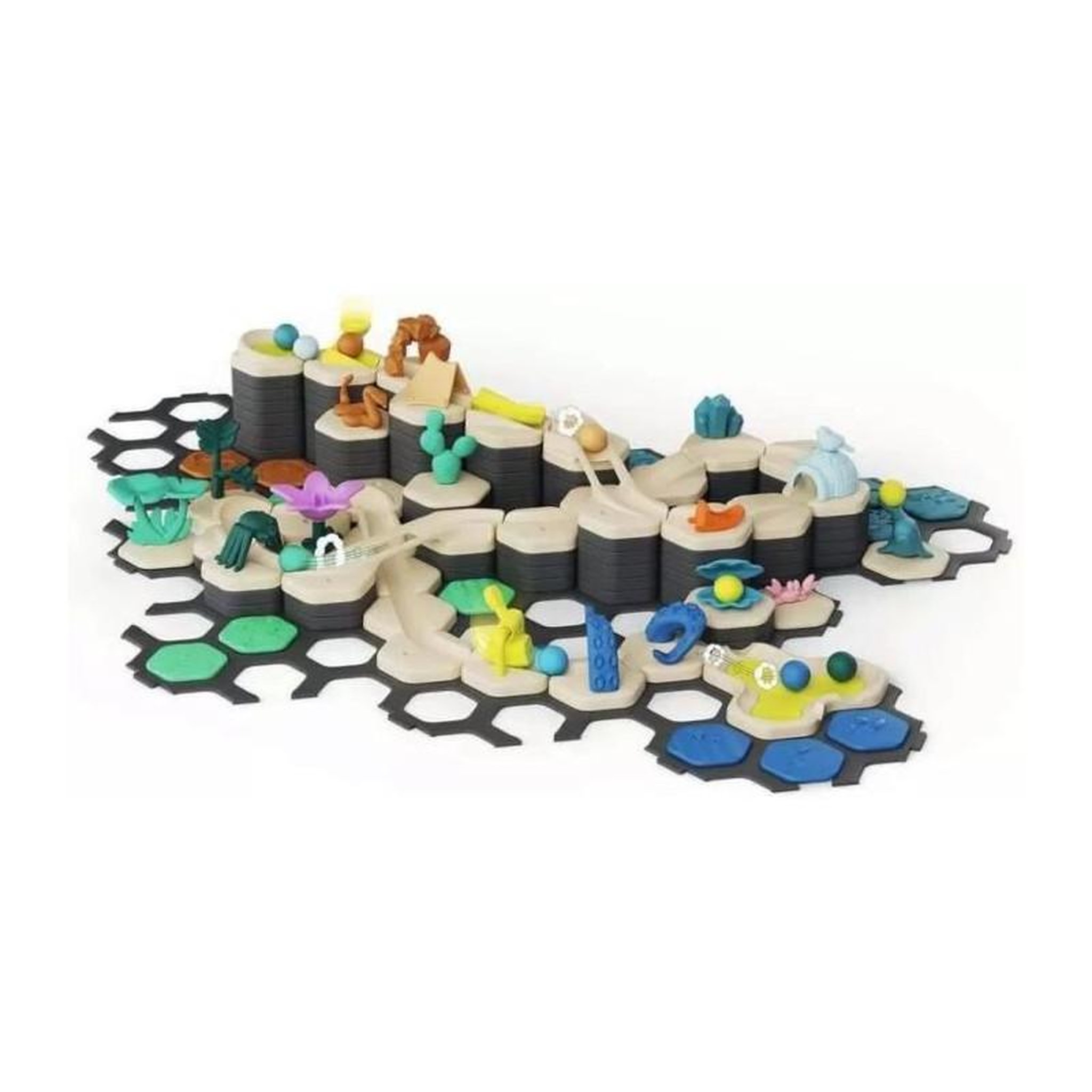 Voir la diapositive 2 : RAVENSBURGER Gravitrax Junior - Starter Set XXL My Planet 184 pieces - Circuit de billes - Jeu de construction créatif - Des 3 ans - Ravensb