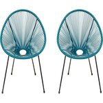 Habitat et Jardin Lot de 2 fauteuils de jardin  Ania  - Bleu foncé