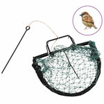 VIDAXL Piege a oiseaux vert 20 cm acier
