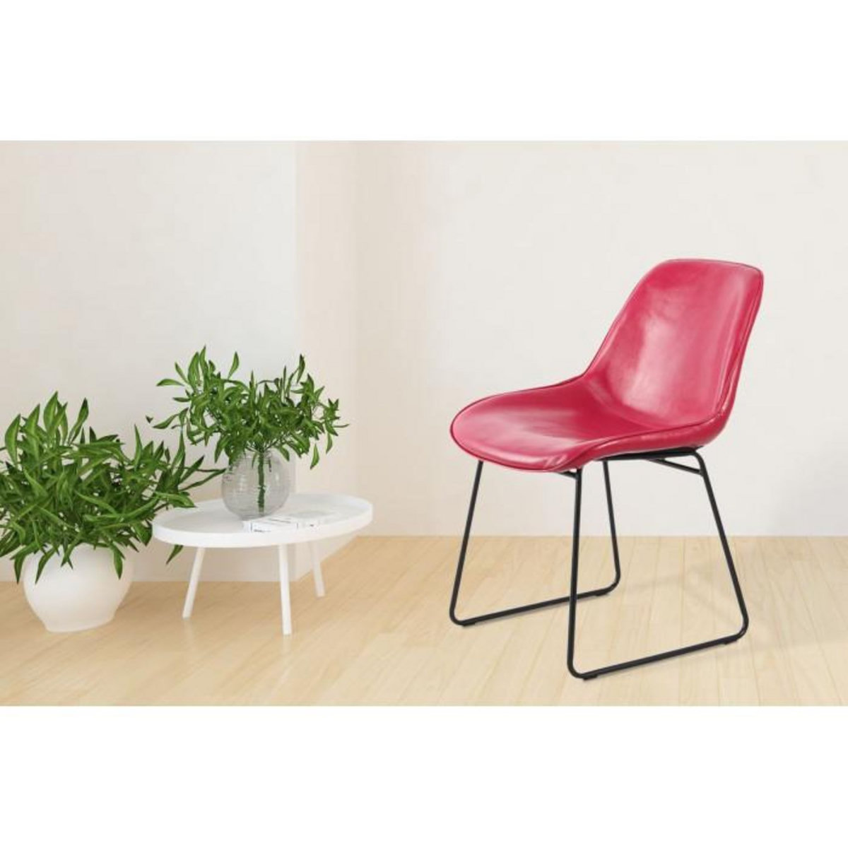 Paris Prix Lot de 2 Chaises Design  Cora  81cm Rose