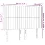 Voir la diapositive 6 : VIDAXL Tete de lit a LED Taupe 147x16x118/128 cm Tissu