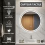 Voir la diapositive 4 : KLEANKIN Miroir rond lumineux LED de salle de bain Ø 80 cm mural avec éclairage 3 couleurs interrupteur tactile système antibuée 46W blanc argent