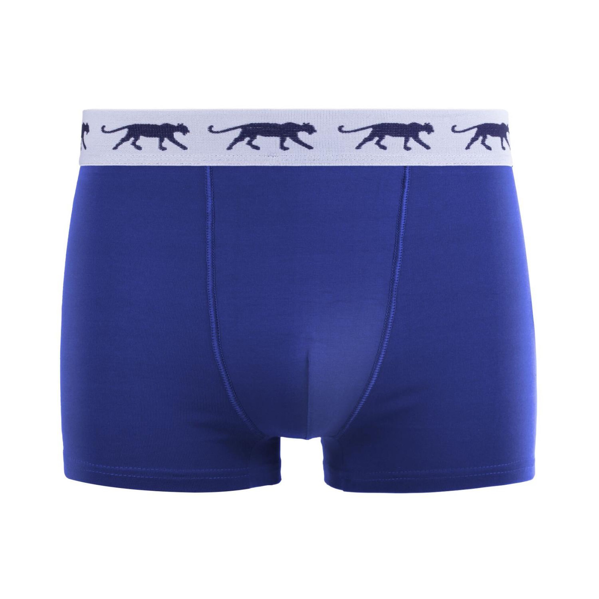 Voir la diapositive 6 : Airness Lot de 5 boxers homme en coton ceinture colorée starter